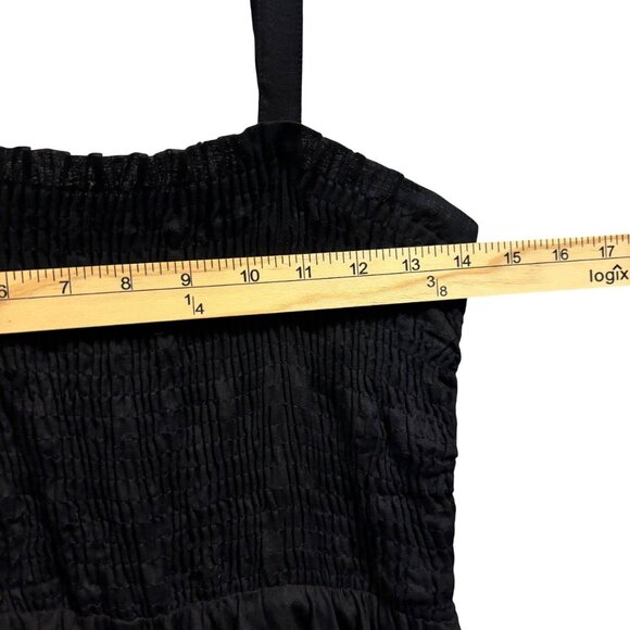 Soft Surroundings Maya Rivera Smocked Maxi Dress Floral Handkerchief Hem Size SP - Picture 5 of 7